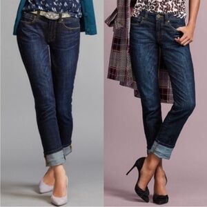 CAbi High Straight Dark Wash Jeans Style 3386